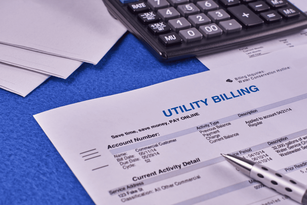 utility suppliers bills